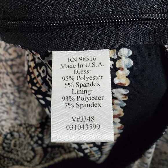 Coldwater Creek Size 18W Dress Geometric Print Flowy Jersey Knit A-line Stretch - Picture 2 of 9